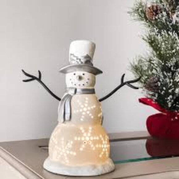 Scentsy Sparkling Snowman warmer - Picture 1 of 6